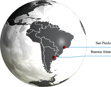 associate offices in south america map image