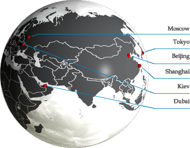 associate offices asia map image